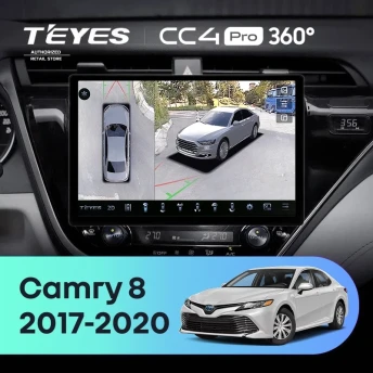 Штатная магнитола Teyes CC4 Pro 360 8/128 Toyota Camry 8 XV 70 (2017-2020) F1 (11")