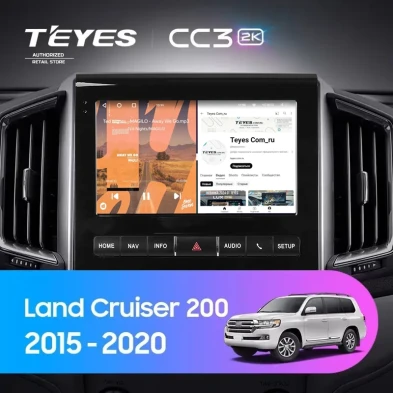 Штатная магнитола Teyes CC3 2K 4/64 Toyota Land Cruiser 200 (2015-2020) F2
