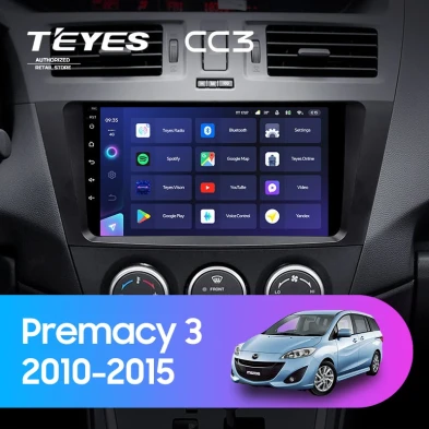 Штатная магнитола Teyes CC3 4/32 Mazda Premacy 3 (2010-2015)