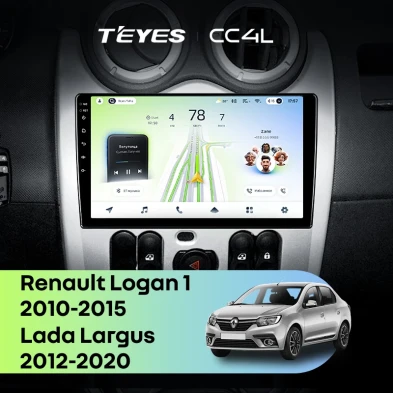 Штатная магнитола Teyes CC4L 6/64 Renault Logan 1 (2010-2015)
