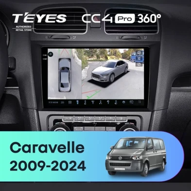 Штатная магнитола Teyes CC4 Pro 360 8/128 Volkswagen Caravelle (2009-2024)