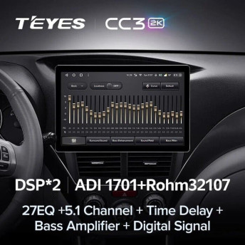 Штатная магнитола Teyes CC3 2K 4/32 Subaru Forester 3 SH (2007-2013) (11")