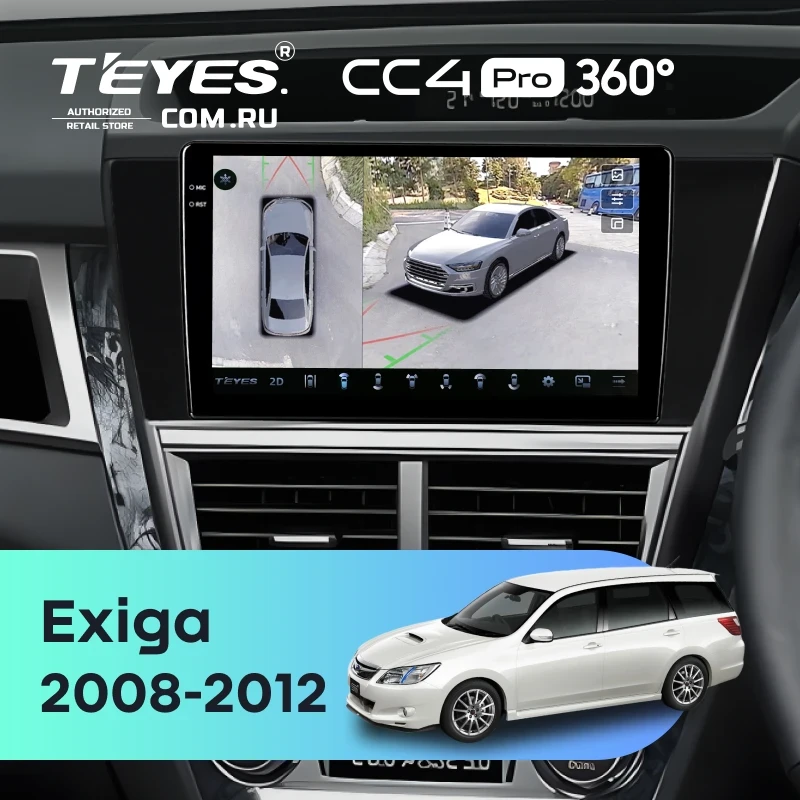 Штатная магнитола Teyes CC4 Pro 360 12/256 Subaru Exiga (2008-2012)