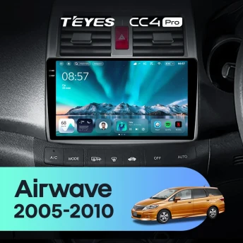 Штатная магнитола Teyes CC4 Pro 8/128 Honda Airwave GJ (2005-2010) Правый руль