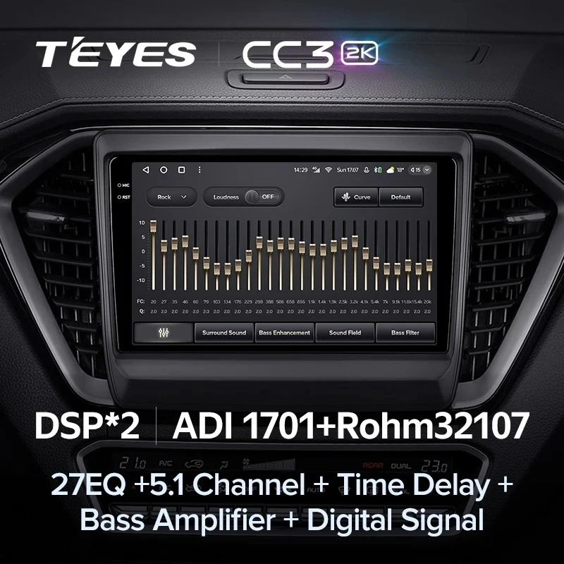 Штатная магнитола Teyes CC3 2K 360 6/128 lsuzu D-MAX 3 RG (2019-2023)