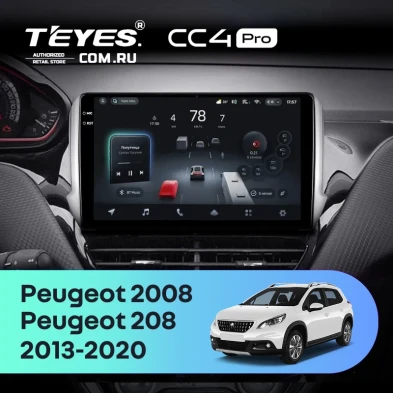 Штатная магнитола Teyes CC4 Pro 8/128 Peugeot 208 (2013-2020)