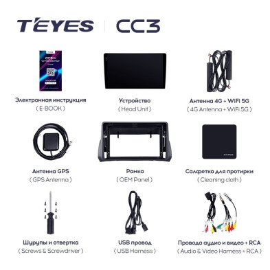 Штатная магнитола Teyes CC3L 4/32 Fiat Argo (2019-2022)