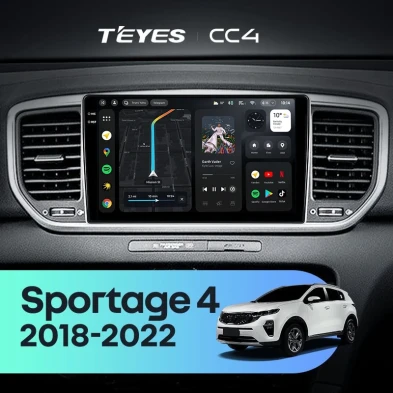 Штатная магнитола Teyes CC4 8/128 Kia Sportage 4 QL (2018-2022) Тип-A