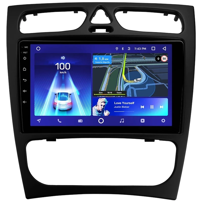 Переходная рамка Mercedes-Benz C/CLK Class S203 W203 W209 A209 (2000-2005) (9")