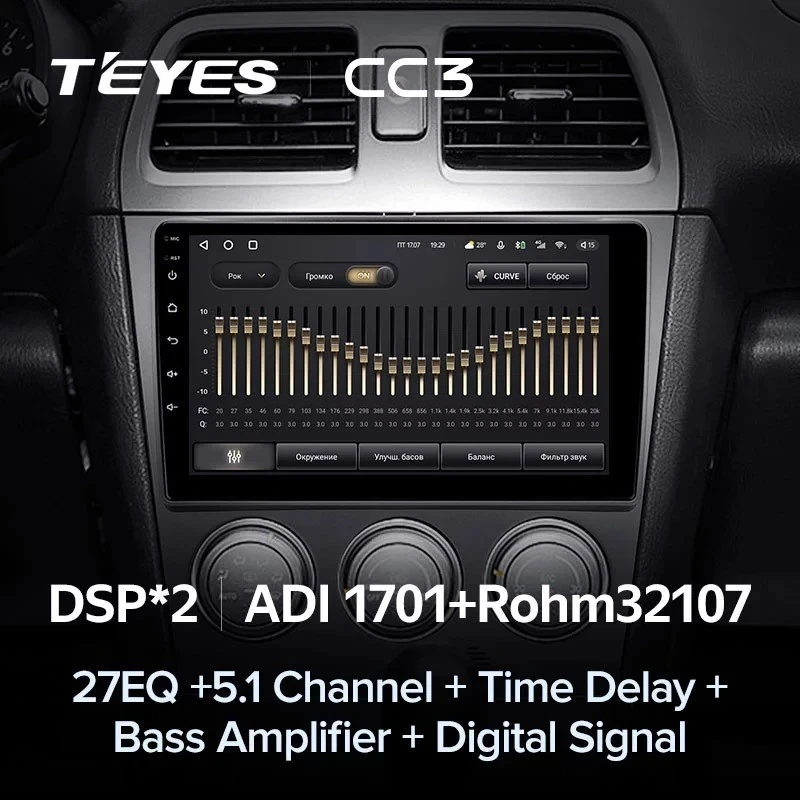 Штатная магнитола Teyes CC3 4/32 Subaru Impreza GD GG (2002-2007)