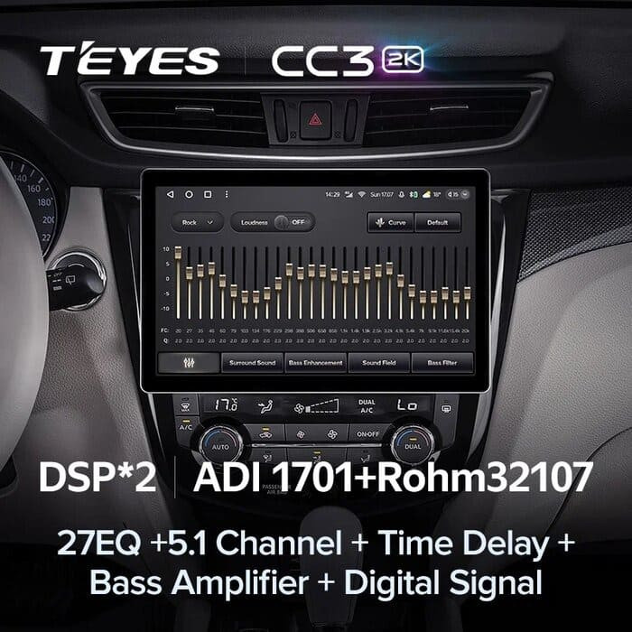 Штатная магнитола Teyes CC3 2K 4/32 Nissan X-Trail 3 T32 (2013-2021) F2 Тип-AВ (11")