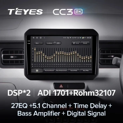 Штатная магнитола Teyes CC3 2K 360 6/128 Suzuki Ignis (2016-2020)