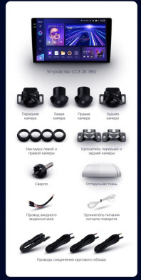 Штатная магнитола Teyes CC3 2K 360 6/128 Seat Leon (2005-2012) (13")