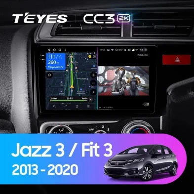 Штатная магнитола Teyes CC3 2K 4/32 Honda Jazz 3 (2015-2020) Тип-B Правый руль