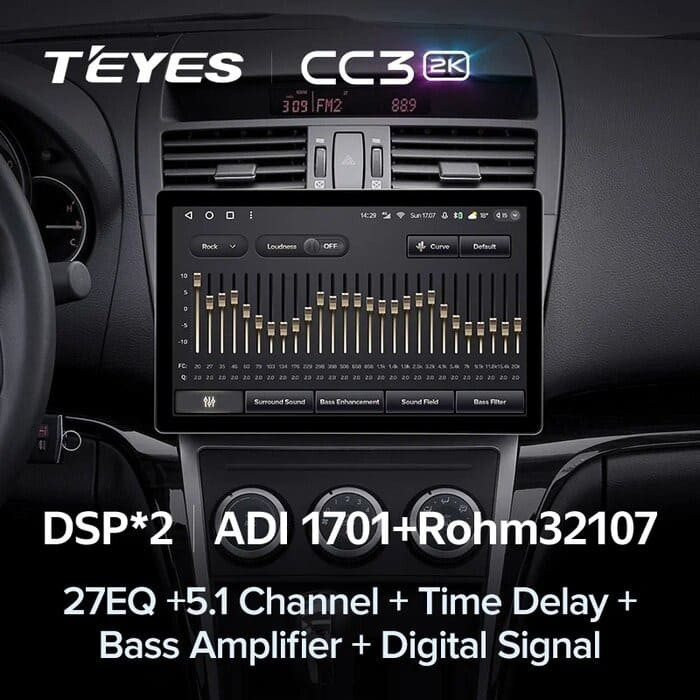 Штатная магнитола Teyes CC3 2K 4/64 Mazda 6 2 GH (2007-2012) (11")
