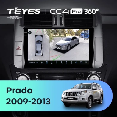 Штатная магнитола Teyes CC4 Pro 360 8/128 Toyota Land Cruiser Prado 150 (2009-2013) F1 Тип-B