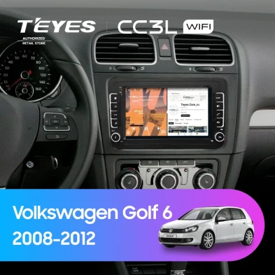 Штатная магнитола Teyes CC3L WiFi 2/32 Volkswagen Golf 6 (2008-2012) (с кнопками) 7"