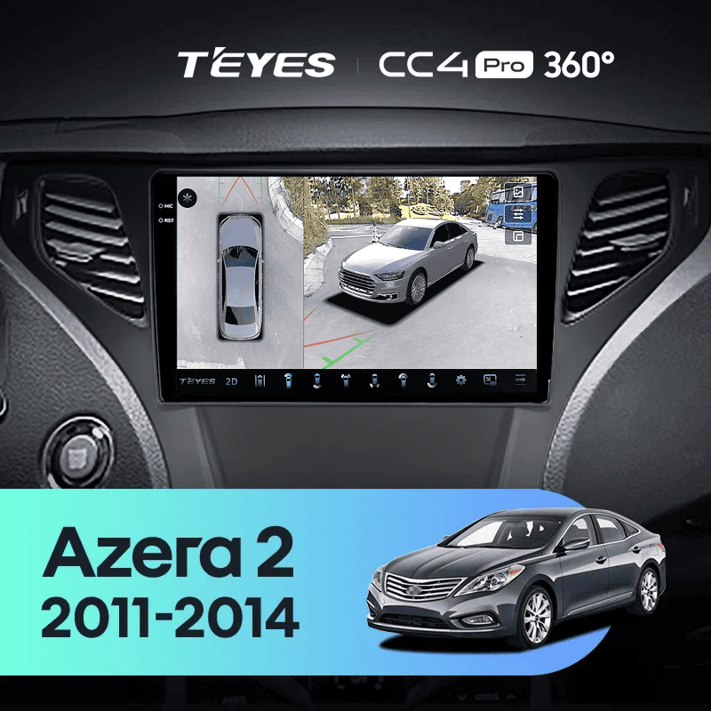 Штатная магнитола Teyes CC4 Pro 360 12/256 Hyundai Azera 2 (2011-2014) F2