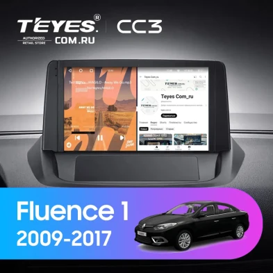 Штатная магнитола Teyes CC3 4/32 Renault Fluence 1 (2009-2017) (0din)