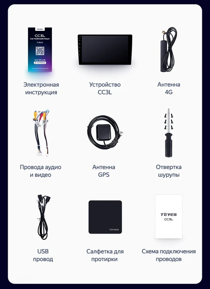 Штатная магнитола Teyes CC3L 4/64 Hyundai Solaris 2 (2017-2020) F2 (черный матовый) Тип-A