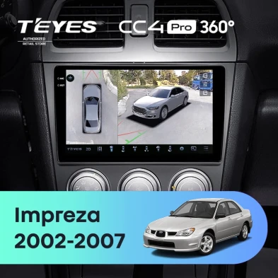 Штатная магнитола Teyes CC4 Pro 360 8/128 Subaru Impreza GD GG (2002-2007)