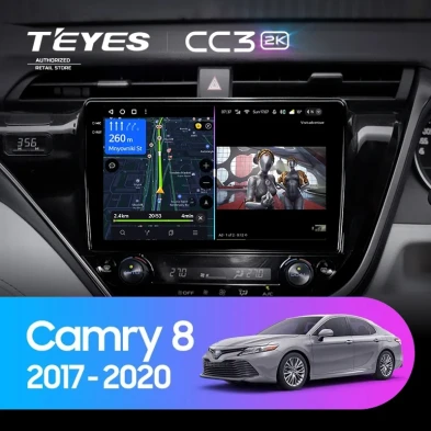 Штатная магнитола Teyes CC3 2K 4/64 Toyota Camry 8 XV 70 (2017-2020) Правый руль