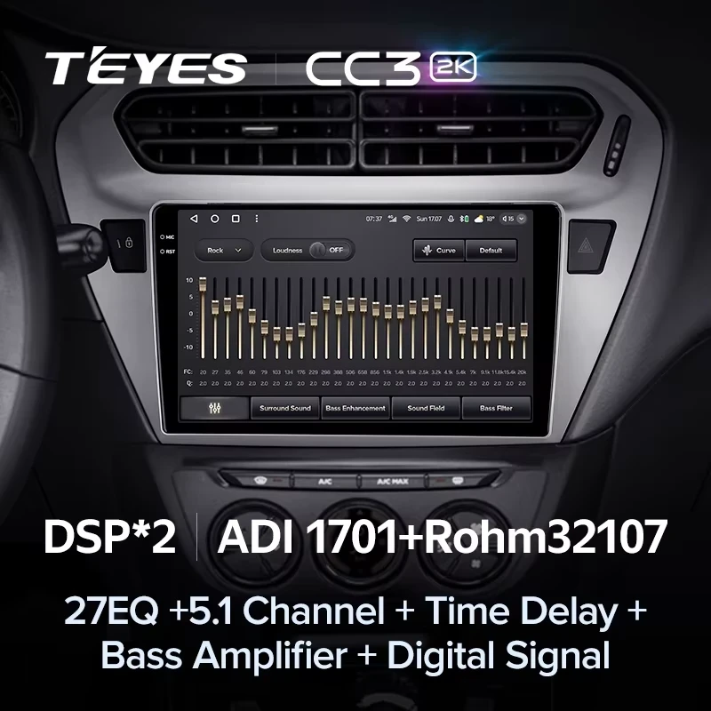 Штатная магнитола Teyes CC3 2K 6/128 Peugeot 301 (2012-2016) F2