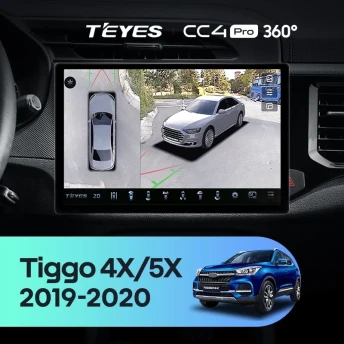 Штатная магнитола Teyes CC4 Pro 360 12/256 Chery Tiggo 4X 5X (2019-2020) (13")