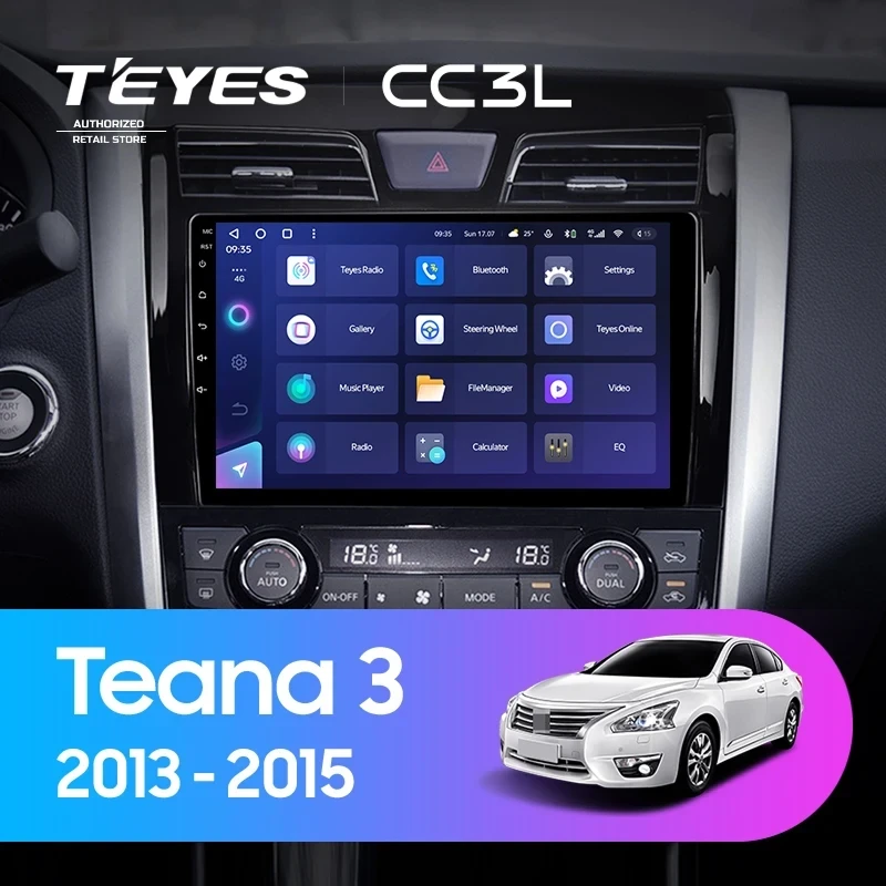 Штатная магнитола Teyes CC3L 4/64 Nissan Teana J33 (2013-2015) Тип-B