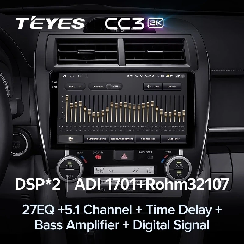 Штатная магнитола Teyes CC3 2K 360 6/128 Toyota Camry 7 XV 50 55 (2012-2014) Америка