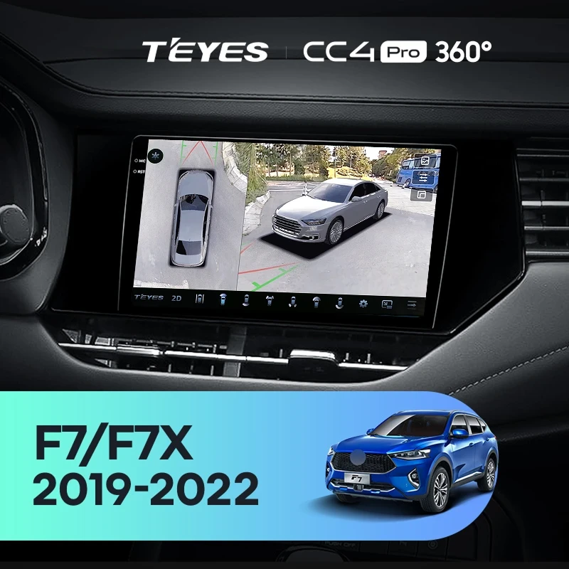 Штатная магнитола Teyes CC4 Pro 360 12/256 Haval F7 F7X (2019-2022)