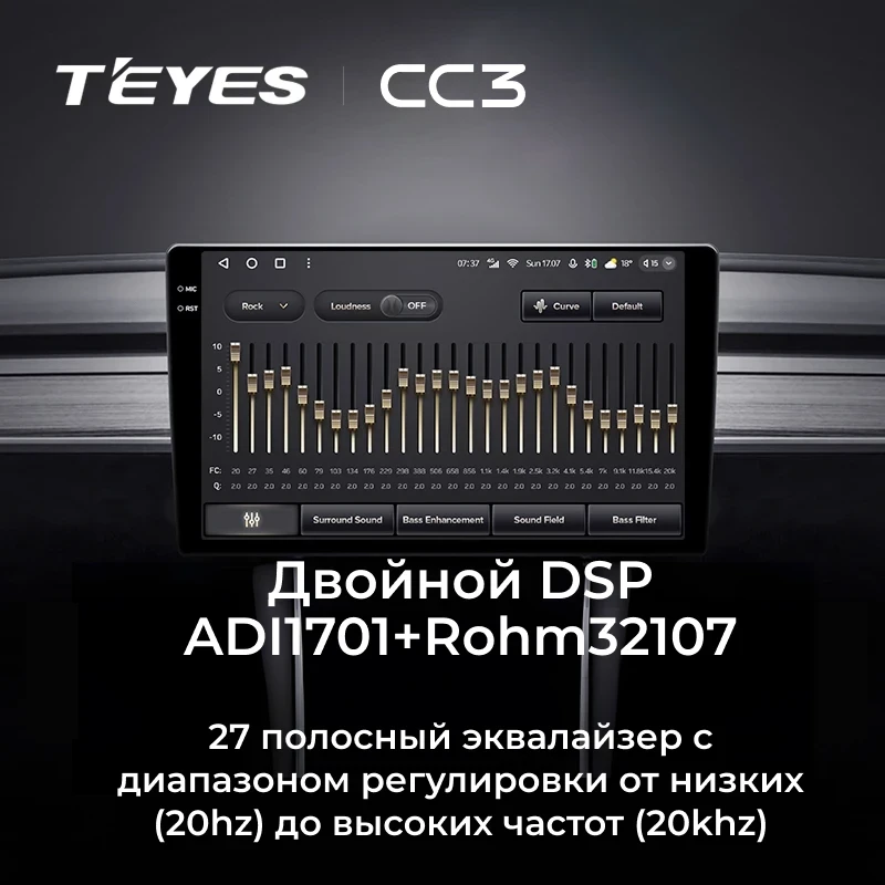 Штатная магнитола Teyes CC3 4/32 Toyota Esquire 1 (2014-2020) F2 Правый руль