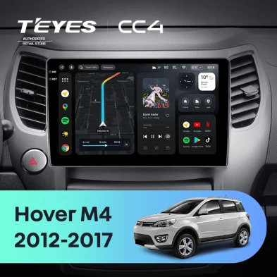 Штатная магнитола Teyes CC4 8/128 Great Wall Hover M4 (2012-2017)