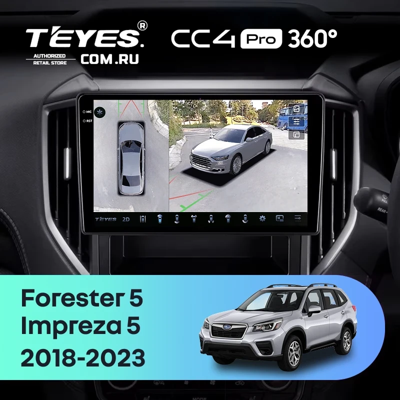 Штатная магнитола Teyes CC4 Pro 360 12/256 Subaru Impreza 5 (2018-2023)
