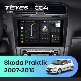 Штатная магнитола Teyes CC4 8/128 Skoda Praktik (2007-2015)