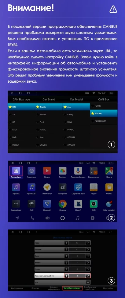 Штатная магнитола Teyes CC3L WiFi 2/32 Toyota Camry 7 XV 50 55 (2014-2017) F4
