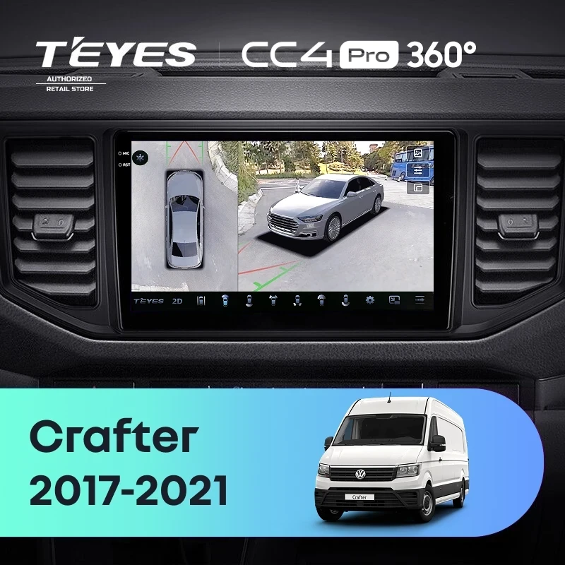 Штатная магнитола Teyes CC4 Pro 360 12/256 Volkswagen Crafter (2017-2021)