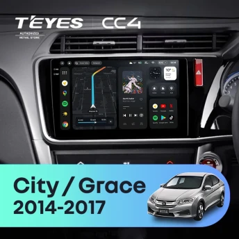 Штатная магнитола Teyes CC4 8/128 Honda Grace (2014-2017) Тип-A Правый руль