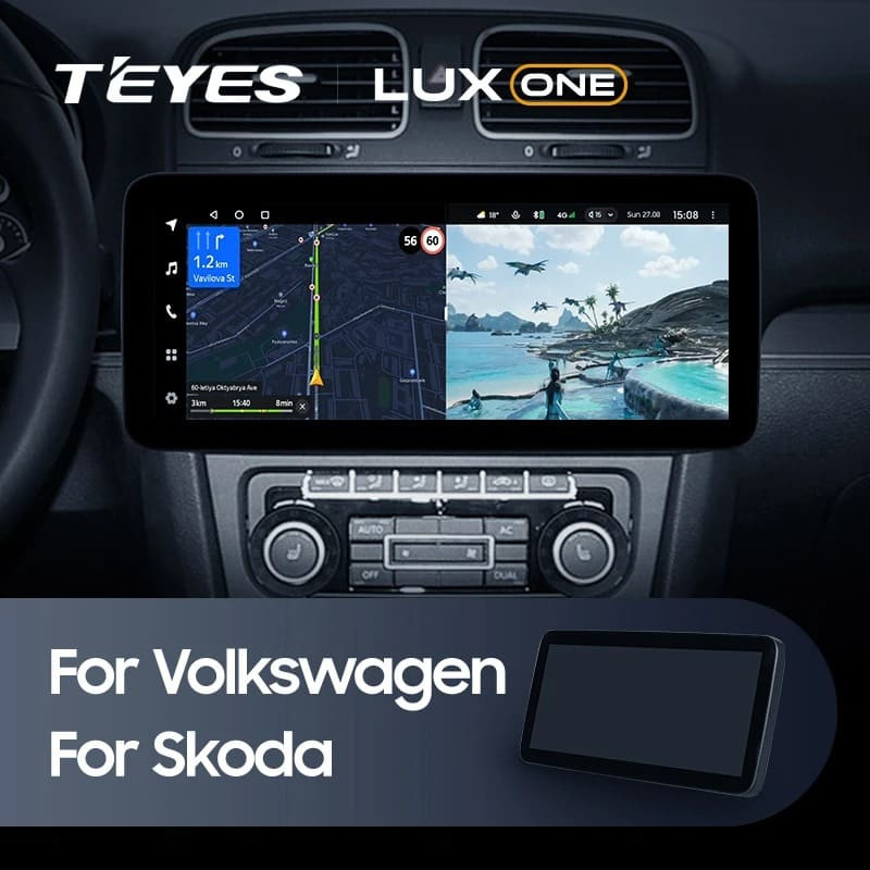 Штатная магнитола Teyes LUX ONE 4/64 Volkswagen Touran (2003-2015)