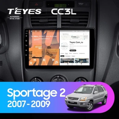 Штатная магнитола Teyes CC3L 4/64 Kia Sportage 2 (2007-2009)