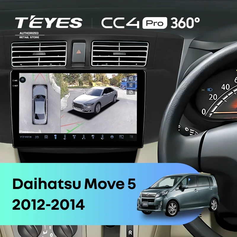 Штатная магнитола Teyes CC4 Pro 360 8/128 Daihatsu Move 5 (2012-2014)
