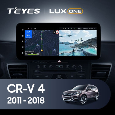 Штатная магнитола Teyes LUX ONE 4/64 Honda CR-V 4 RM RE (2011-2018) Тип-A