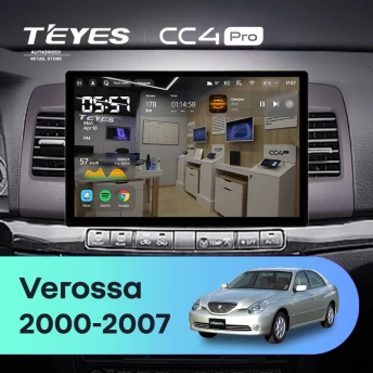 Штатная магнитола Teyes CC4 Pro 8/128 Toyota Verossa (2000-2007) F2 (13")