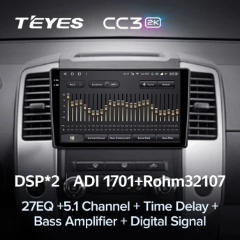 Штатная магнитола Teyes CC3 2K 360 6/128 Nissan Xterra 2 N50 (2008-2015)