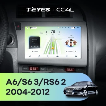 Штатная магнитола Teyes CC4L 6/64 Audi RS6 2 (2007-2012)