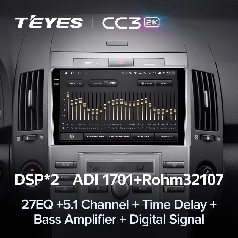 Штатная магнитола Teyes CC3 2K 4/32 Toyota Corolla Verso AR10 (2004-2009) F2