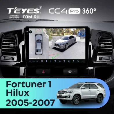Штатная магнитола Teyes CC4 Pro 360 8/128 Toyota Hilux (2005-2007) F2