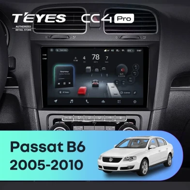 Штатная магнитола Teyes CC4 Pro 8/128 Volkswagen Passat B6 (2005-2010)