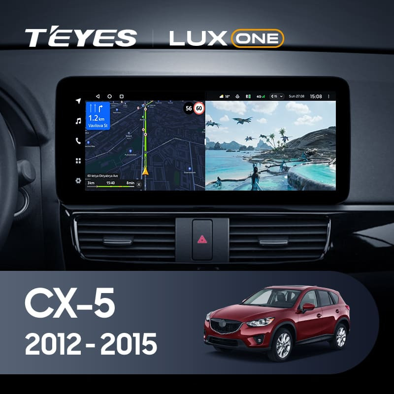 Штатная магнитола Teyes LUX ONE 4/64 Mazda CX-5 (2012-2015) Тип-C