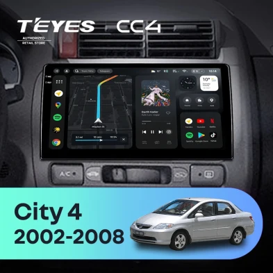 Штатная магнитола Teyes CC4 8/128 Honda City 4 (2002-2008)